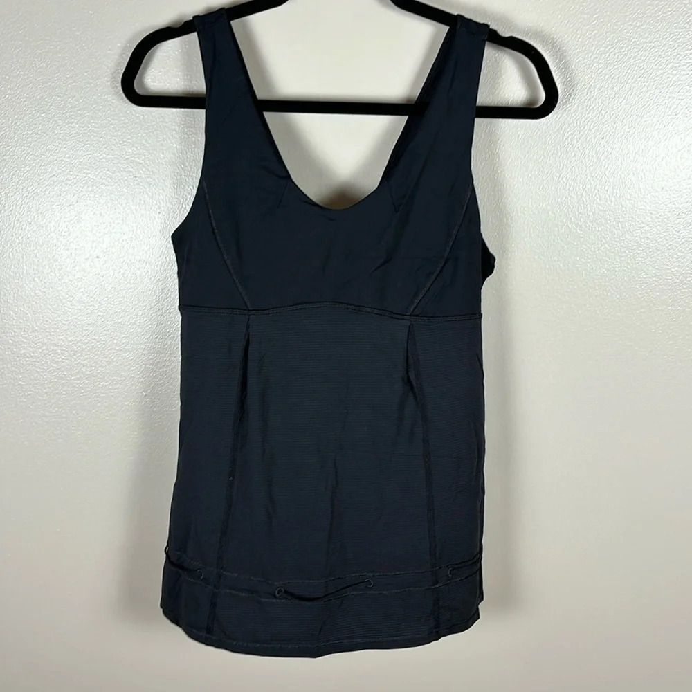 Lululemon Hustle & Bustle Black Size 8 Tank Top - Picture 2 of 9